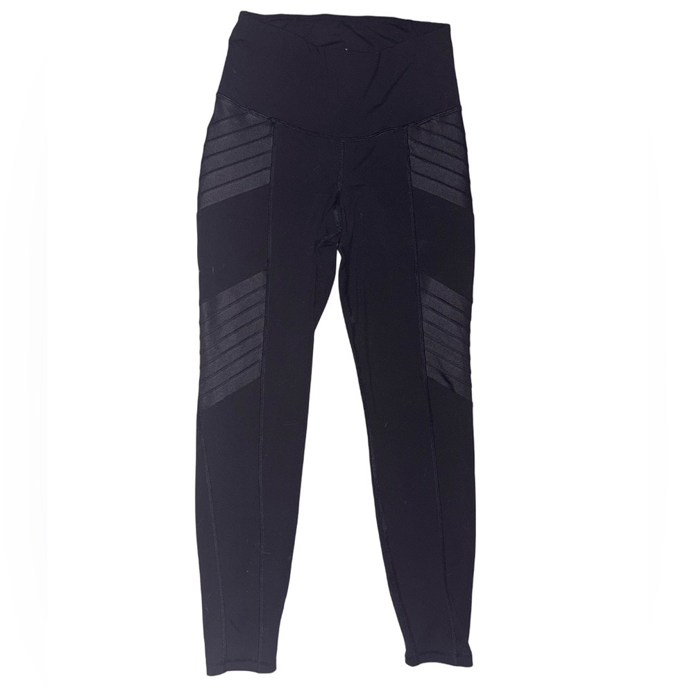 Old Navy Black Active High-Rise Moto Leggings